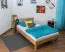 Letto futon in faggio massello oliato | Design moderno | 120 x 200 cm | Struttura robusta