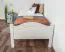 Letto singolo 113, faggio massello, bianco, incl. rete a doghe - 80 x 200 cm