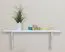 Mensola da parete in pino massello laccato bianco 006 | Design moderno | 24 x 80 x 20 cm