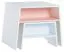 Sgabello per bambini Irlin 04 | Bianco e celeste | 31 x 46 x 25 cm | Design moderno e funzionale