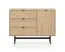 Madia "Hampshire" 04, color rovere Mavelie, 1 anta, 2 scomparti, 3 cassetti, 115 x 40 x 85 cm