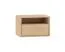 Comodino sospeso "Hampshire" 08, color rovere Mavelie, 1 cassetto, 1 vano a giorno, funzione "push-to-open", Sistema "Soft-Close", 45 x 33 x 30 cm