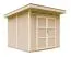 Casetta da giardino Weitra con doppia porta e serratura, tetto: scandole bituminose, pavimento incluso, finitura naturale, superficie utile: 6 m², 236 x 250 cm, parete: 10 mm