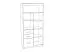 Armadio per cameretta "Koa" 05 | Bianco e viola | 203 x 96 x 52 cm | Design moderno e stabile