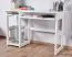 Scrivania in pino massello bianco Junco 194 | 75 x 120 x 50 cm | Design moderno e funzionale