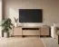 Mobile TV Illgau 02, Cremona - marrone chiaro, 57 x 197 x 38 cm, con 2 ante, 1 anta a ribalta e 4 vani, sistema di apertura a pressione, bordi in ABS
