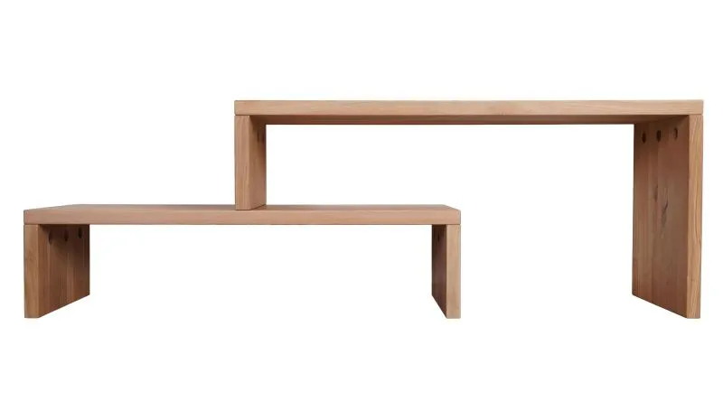 Mobile TV "Wooden Nature" 110, rovere massello, oliato - 160 x 60 x 45 cm (l x h x p)