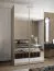 Armadio ad ante scorrevoli "Tampa", color cashmere, 2 ante scorrevoli, 6 scomparti, 2 barre appendiabiti, 2 specchi, Sistema "Soft-Close", 245,5 x 130 x 64 cm