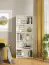 Scaffale alto Knide 09 | Bianco elegante | 5 scomparti | Bordi in ABS | 176,5 x 70 x 24,5 cm