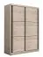 Armadio scorrevole Panevo 01 | Grigio rovere elegante | 6 scomparti | 1 barra appendiabiti | 215,5x60x166 cm