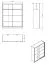 Armadio scorrevole Apatin 02 | Cashmere | 2 barre appendiabiti | 5 scomparti | Specchio | 215,5 x 180 x 60 cm