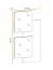 Specchi da parete con pannello in legno | Rovere Wotan | 100 x 60 x 4 cm | Serie Pollestad