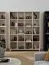 Libreria, beige, 16 ripiani, 20 scomparti, 148,5 x 38 x 185 cm
