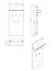 Armadio da ingresso "Molia" 03 | Effetto cemento moderno | 5 ganci | 1 ripiano | Bordi in ABS | 137 x 67 x 19,5 cm