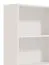 Scaffale Knide 05 bianco | 4 scomparti | Bordi ABS | 142 x 70 x 24,5 cm