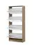 Scarpiera "Gradide" 09 | Rovere Sonoma | 4 ante specchiate | 8 scomparti | 155,5 x 67 x 28 cm