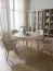 Sedia da pranzo Vejigas 01 | Beige e rovere | Gambe in faggio massiccio | Seduta imbottita melange | 54 x 58 x 85 cm