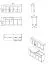 Cucina "Pici" 01, grigio rovere / bianco rovere, quattro basi, bordi in ABS, lunghezza 1,8 m