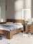 Comodino Altels 22 in noce | 2 cassetti spaziosi | 68 x 47 x 40 cm | Design moderno