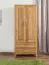 Armadio a battente Wooden Nature 129 | Rovere massello naturale | 180 x 90 x 40 cm | Design moderno