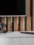 Pensile da soggiorno Kinn 04 | Rovere Artisan e grigio | 148 x 220 x 35 cm | 4 ante, 8 vani