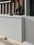 Pensile da soggiorno Kinn 04 | Rovere Artisan e grigio | 148 x 220 x 35 cm | 4 ante, 8 vani