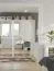 Armadio battente Selun 23 bianco | 197 x 113 x 53 cm | Design moderno senza maniglie