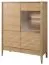 Vetrina con anta in vetro a destra Gorica 05 | Rovere oro | 140 x 111 x 45 cm | LED | Soft Close | Vetro Antisol bronzo