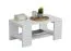 Tavolino da soggiorno Lazarevac 02 | Bianco | 1 ripiano | Bordi in ABS | 41,5 x 90,5 x 50,5 cm