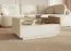 Tavolino da salotto "Manouba" 06, color beige/rovere Cremona, 2 cassetti, 1 ripiano, funzione "push-to-open", 96 x 67 x 43 cm