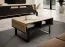Tavolino Zapopan 134 con 2 scomparti | Rovere Artisan/nero | Gambe in metallo | 40 x 90 x 50 cm | Robusto e moderno