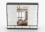 Armadio scorrevole Lusatian 28 | Bianco/Nero | 3 ante con specchio | 7 scomparti, 4 cassetti | 218 x 250 x 61 cm