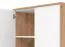 Armadio Brus 03 | Rovere Artisan e Bianco | 2 Ante, Barra Appendiabiti, Scomparto | 203,5 x 80,5 x 53 cm