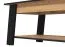 Tavolino salotto Potra 01 | Rovere Artisan e nero opaco | Gambe nere | 46,5 x 101 x 54,5 cm