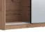 Armadio scorrevole Kule 04 rovere Artisan | 1 anta a specchio | 6 scomparti | 210 x 179 x 62,5 cm