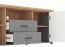 Mobile porta TV Banat 02 | Rovere Artisan e grigio grafite | 2 cassetti, 5 scomparti, passacavi | 66,5 x 161 x 41 cm