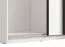 Armadio scorrevole Bogati 04 | Bianco lucido e anta a specchio | 224 x 262,5 x 65,5 cm | 2 barre appendiabiti