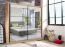 Armadio scorrevole Panevo 05 | Rovere Artisan | 2 ante a specchio | 6 scomparti | 215,5 x 213 x 60 cm
