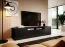 Mobile porta TV Zapopan 116 nero | 4 scomparti | 42 x 180 x 40 cm | Passacavo | Push-to-open | Stabile