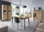 Tavolo da pranzo estensibile Polmadie 04 | Rovere artigianale e nero | 76 x 140 x 80 cm | MDF laminato
