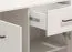 Cassettiera Sabas 06 | Cashmere elegante | 2 ante, 1 cassetto, 4 scomparti | Maniglie e gambe nere | 90 x 93 x 40 cm