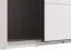 Armadio ad ante scorrevoli "Petrovac" 07, bianco opaco, 1 anta a specchio, 2 ripiani, 2 barre appendiabiti, bordi in ABS, 220 x 61 x 217,5 cm