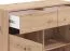 Cassettiera "Lapovo" 06, color rovere Artisan, gambe nere, 2 ante a battente, 2 cassetti, 4 scomparti, bordi in ABS, 106 x 40 x 90 cm