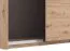 Armadio ad ante scorrevoli "Petrovac" 11, color rovere Artisan, 2 scomparti, 2 barre appendiabiti, bordi in ABS, 245 x 61 x 217,5 cm