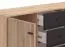 Madia "Kladovo", color rovere Artisan/nero, 2 ante a battenti, 4 scomparti, 4 cassetti, bordi in ABS, 138 x 40 x 90 cm