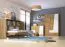 Cassettiera moderna Sirte 07 | Rovere e bianco lucido | 90x120x40 cm | Ampio spazio e stile versatile