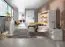 Armadio | Armadio con ante a battente | 3 ante | 120 x 50 x 225 cm | Colore: bianco / nero | 3 ante | 4 cassetti | 11 scomparti | 1 asta appendiabiti | Nalut 01