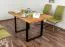 Tavolo da pranzo in rovere massello oliato | Piano liscio | 140 x 90 cm | Design moderno | Wooden Nature 411