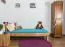Letto singolo "Wooden Nature" 03, rovere massello, oliato - 90 x 200 cm (l x l)
