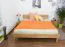 Letto futon matrimoniale in rovere massello oliato | Design moderno | 180 x 200 cm | Wooden Nature 01